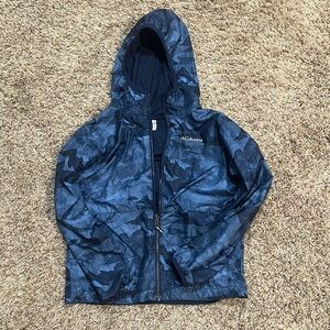 Columbia Navy Camouflage Hooded Jacket